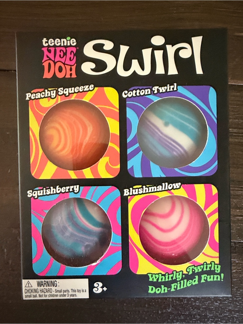 Needoh Swirl Teenie Set - Peachy Squeeze, Cotton Twirl, Squishberry, Blushmallow